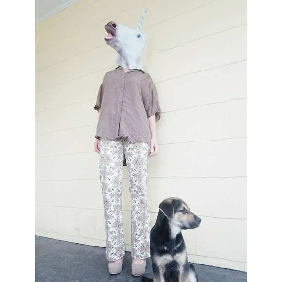 Nicole by Nicole Miller 8 Pants Pastel Paisley - Picture 5 of 8